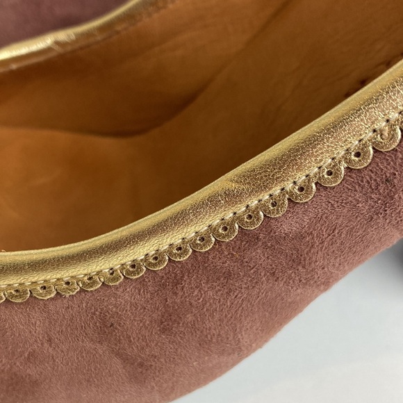 Chie Mihara Suede Pumps Heels Cut-out Detail 38 1/2 Bollywood Pin-up Retro Party - Picture 6 of 16